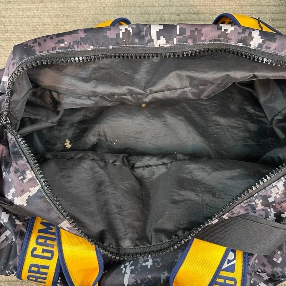 MLB 2016 All Star Game Go Sac Duffel Bag Digital Camo Grey Yellow Travel Gym